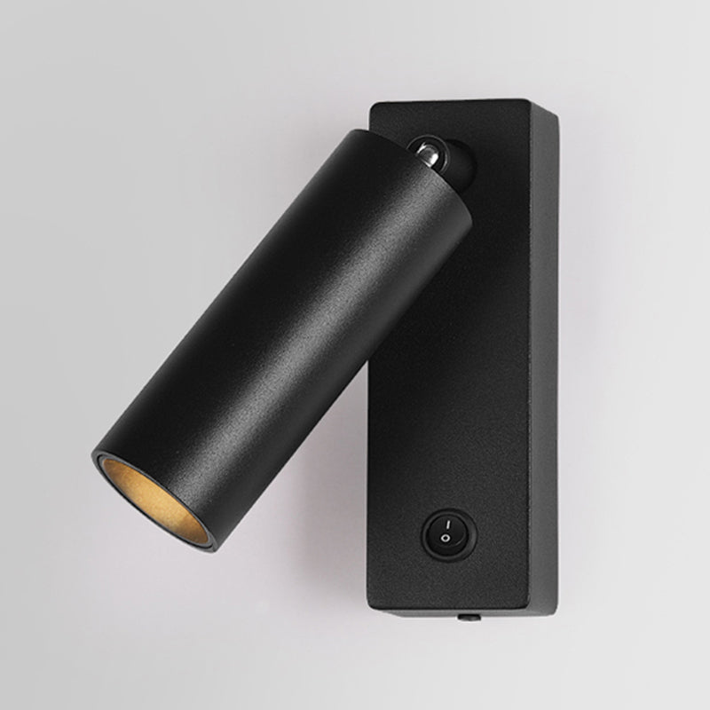 Aluminum Cylinder Wall Sconce Lighting Modern Style 1-Light Wall Lamp Fixtures