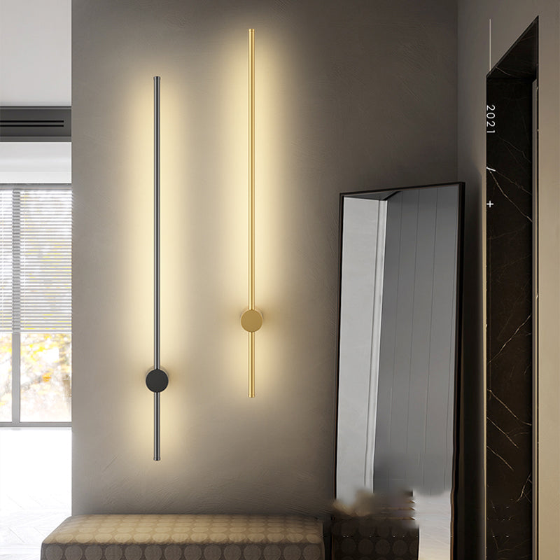 Moderne Stil 2 Leichter Wandbeleuchtungsideen Aluminium Linear wandmontierte Wandleuchten