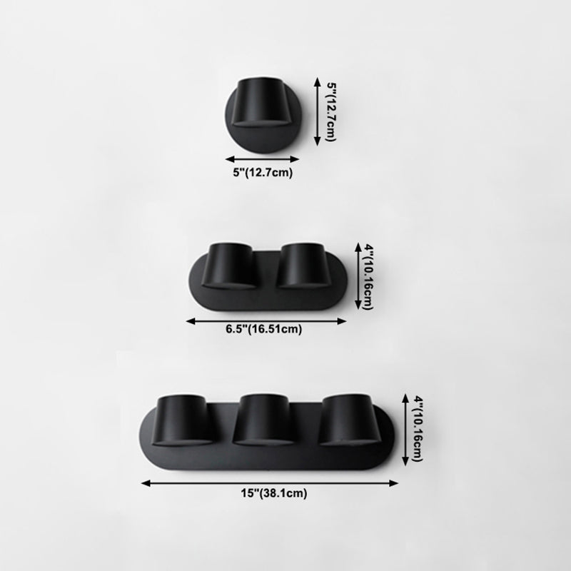 Moderne Kegel Flush Mont Mall Lights Aluminium Wandmontage Leuchte für Schlafzimmer