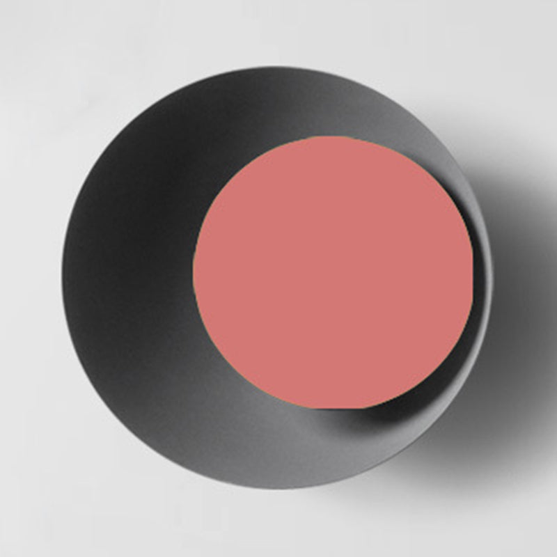 Illuminazione a parete rotonda a parete in stile macuonte in metallo 1 lampada scontata per soggiorno per soggiorno