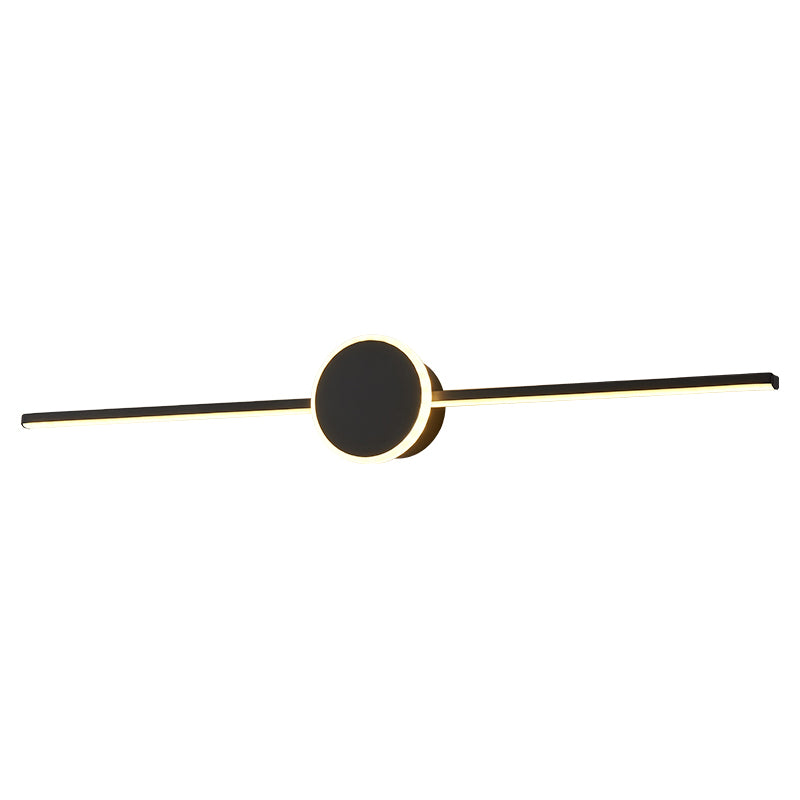 Linear Wall Sconce Lights Modern Metal 1 Light Sconce Light Fixtures with Acrylic Shade