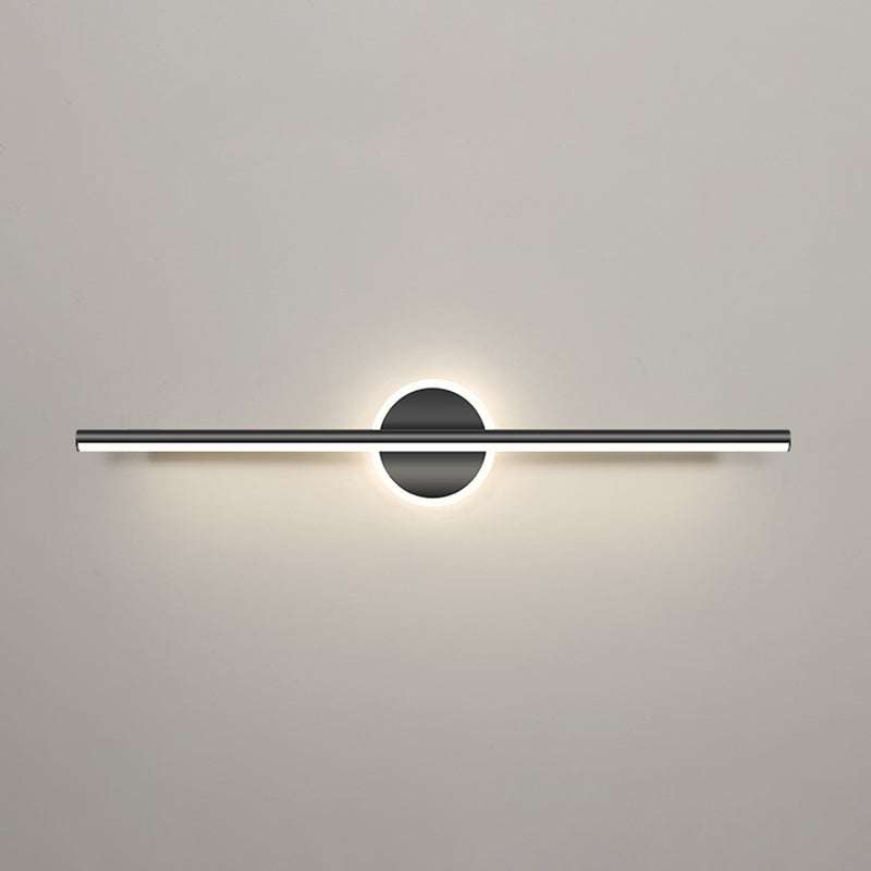 Linear Sconce Lights Modern Metal 2 Light Sconce Light Fixtures in Black Finish