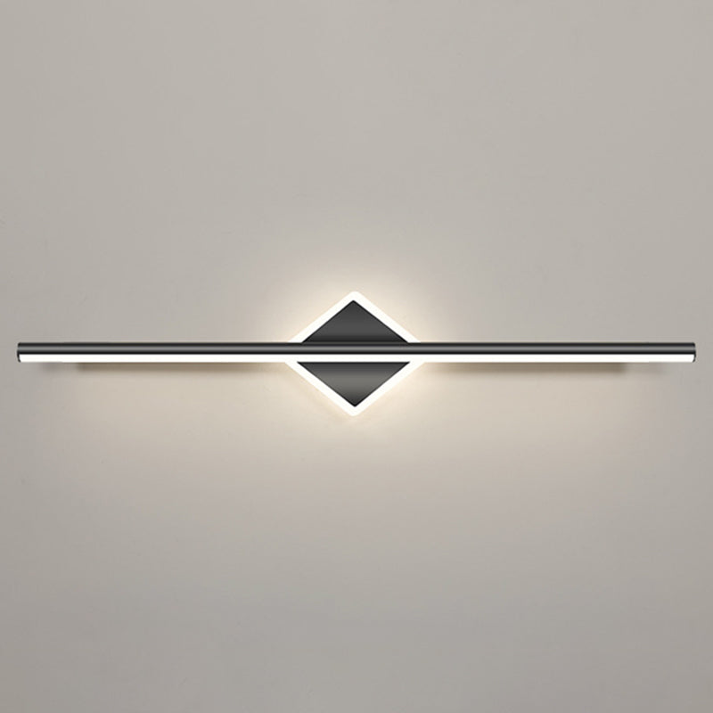 Linear Sconce Lights Modern Metal 2 Light Sconce Light Fixtures in Black Finish