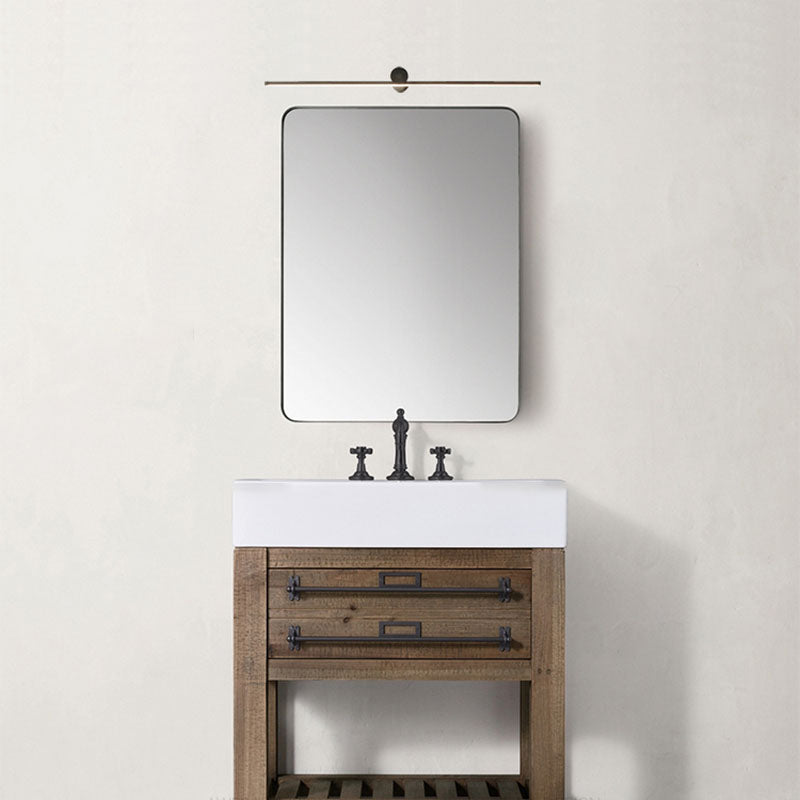 Linear Wall Sconces Modern Metal 1 Light Sconce Light Fixtures in Black Finish