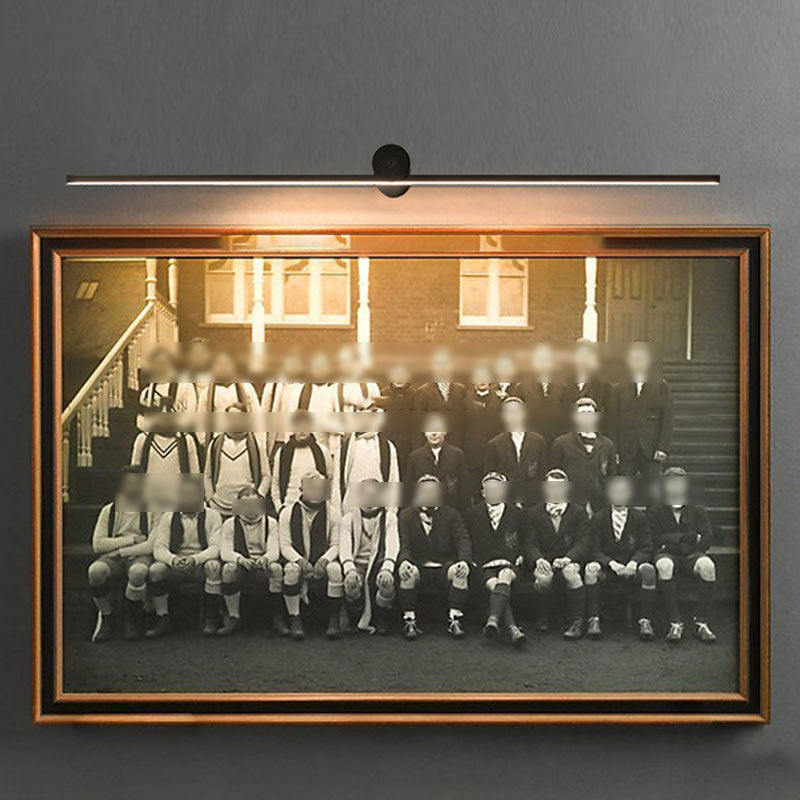 Linear Wall Sconces Modern Metal 1 Light Sconce Light Fixtures in Black Finish