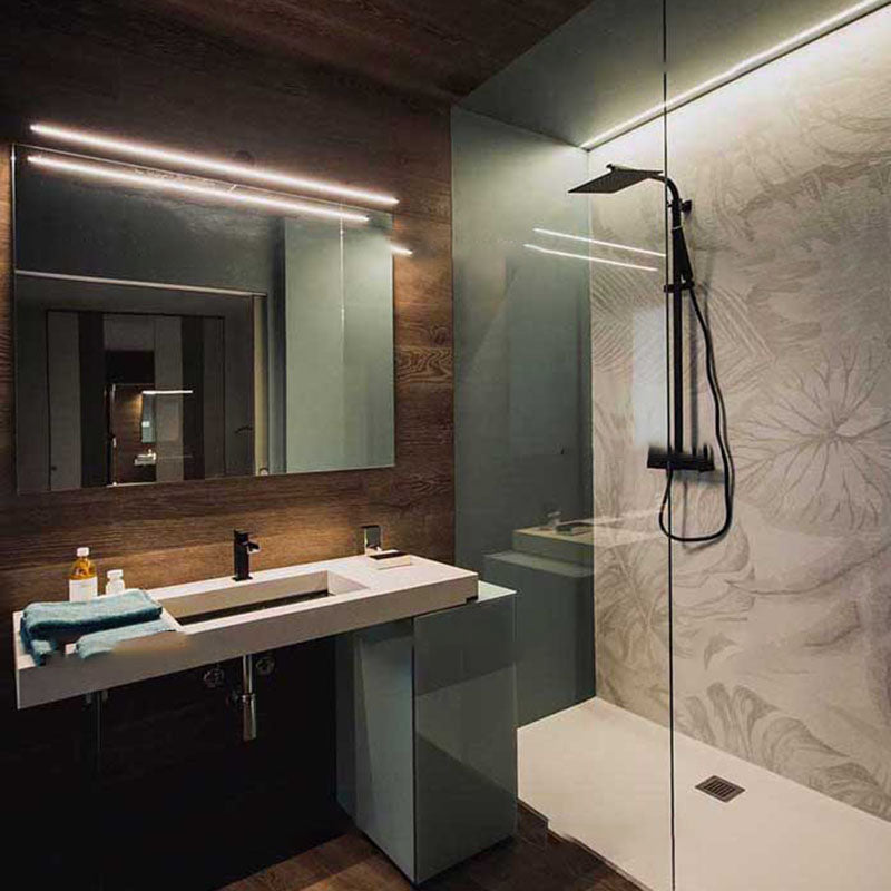 Linear Wall Sconces Modern Metal 1 Light Sconce Light Fixtures in Black Finish