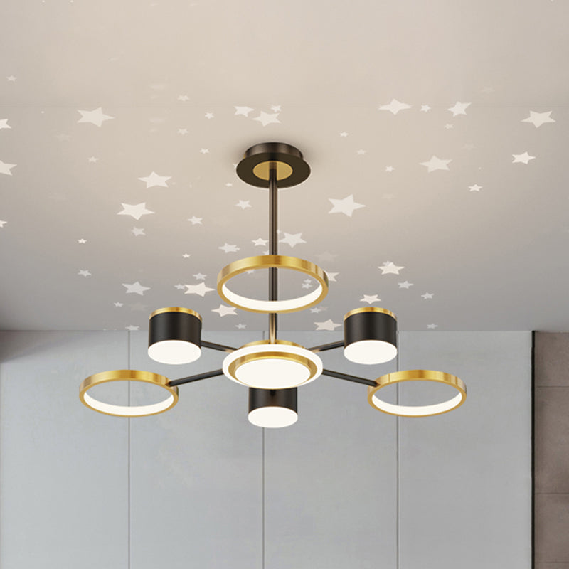 Geometrische ophanging hanglampen moderne verlichting kroonluchters metaal kroonluchter