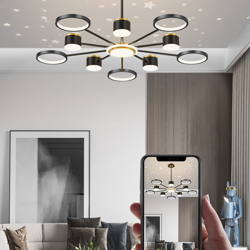 Geometrische ophanging hanglampen moderne verlichting kroonluchters metaal kroonluchter