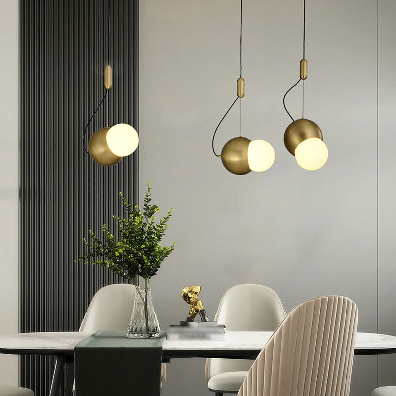 Luces de mutil de mutil de estilo moderno de bola de metal luces de techo colgantes