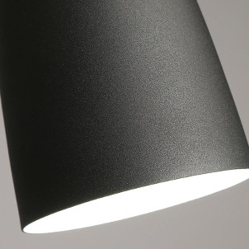 Luz de colgante de hierro lacado en la moderna lámpara de colgantes de madera de estilo nórdico para el comedor