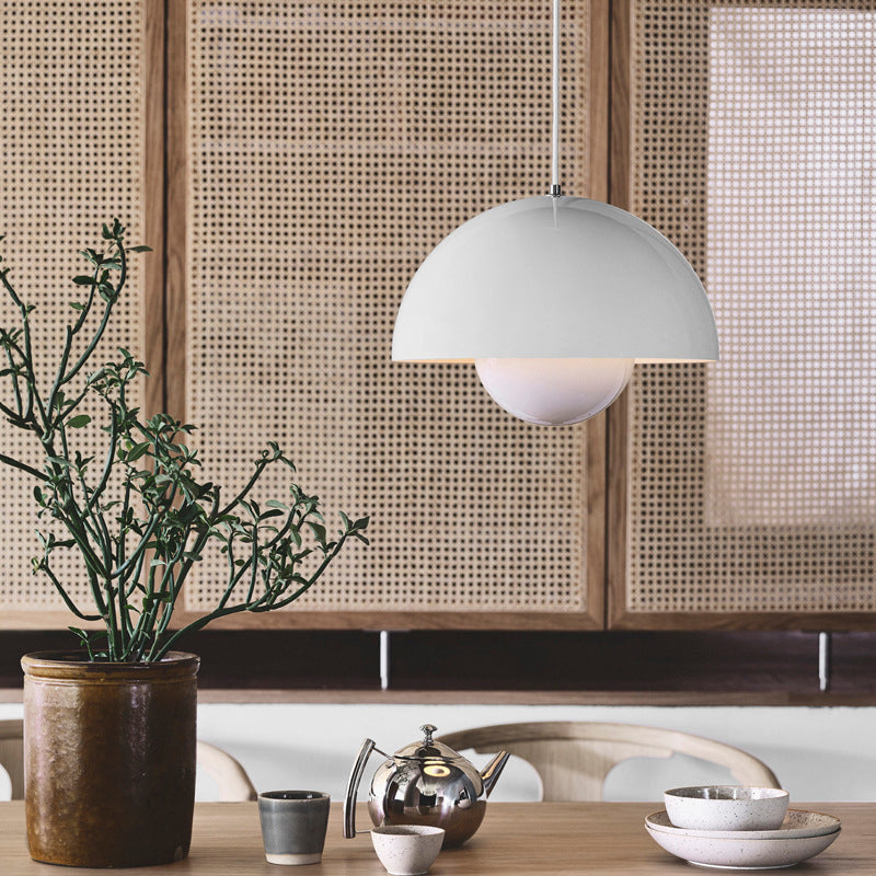 Postmoderne Kuppel Anhänger Lampe Metall 1-Licht-Licht für Esszimmer