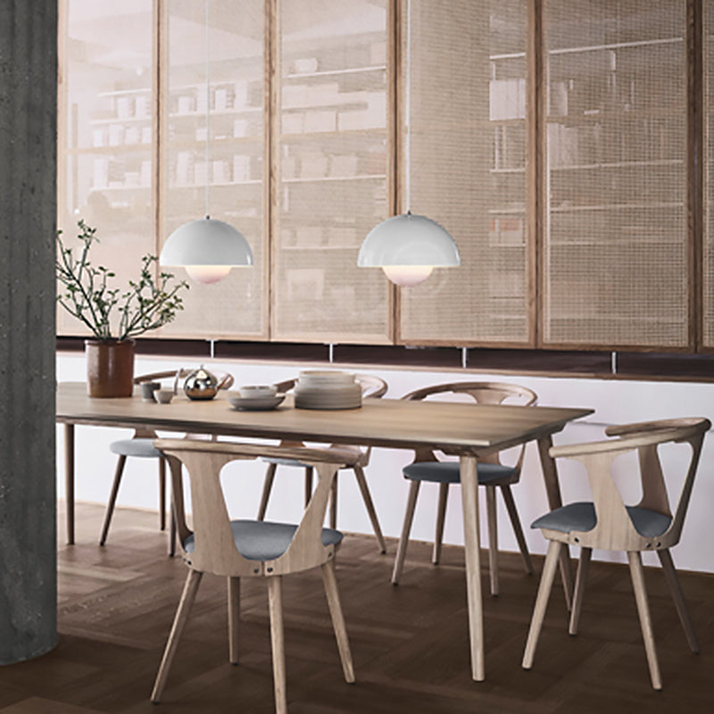 Postmoderne Kuppel Anhänger Lampe Metall 1-Licht-Licht für Esszimmer