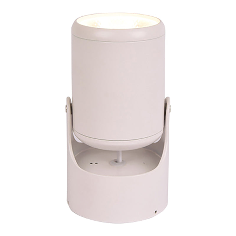 Plafonnier rond en métal contemporain de 6,5 po de large, éclairage encastré à LED pour couloir en lumière blanche