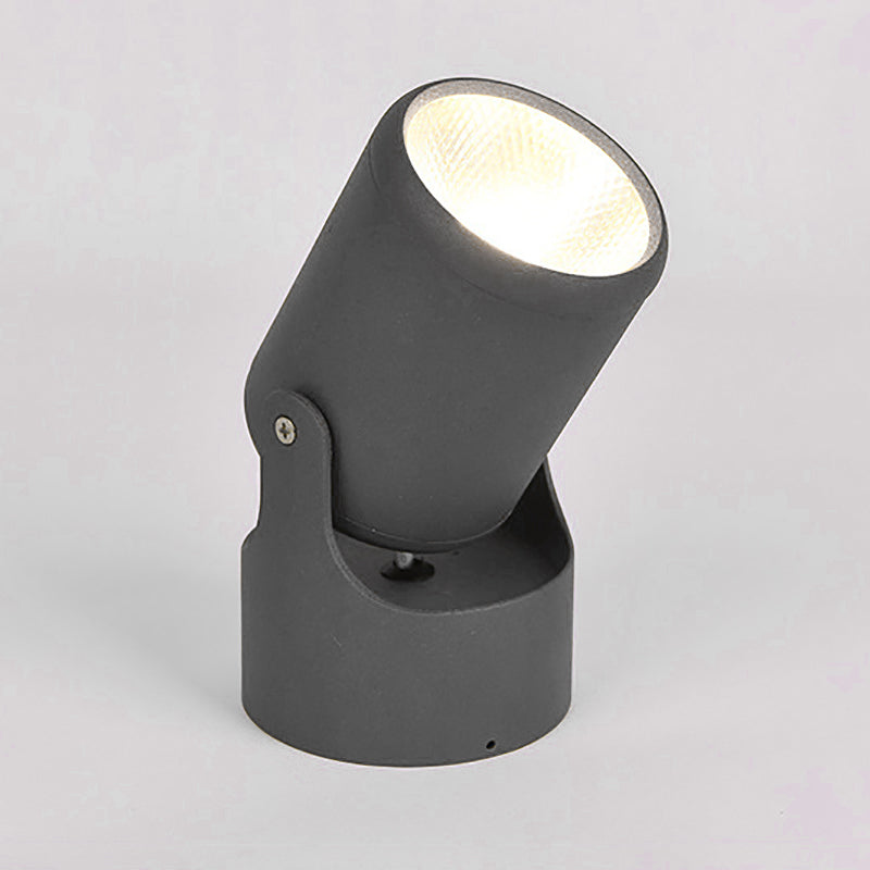 Plafonnier rond en métal contemporain de 6,5 po de large, éclairage encastré à LED pour couloir en lumière blanche