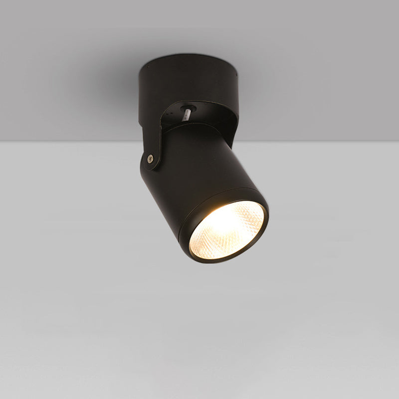 Round Metal Flush Light Contemporary 6.5" Wide LED Flush Mount Lighting for Corridor in White Light