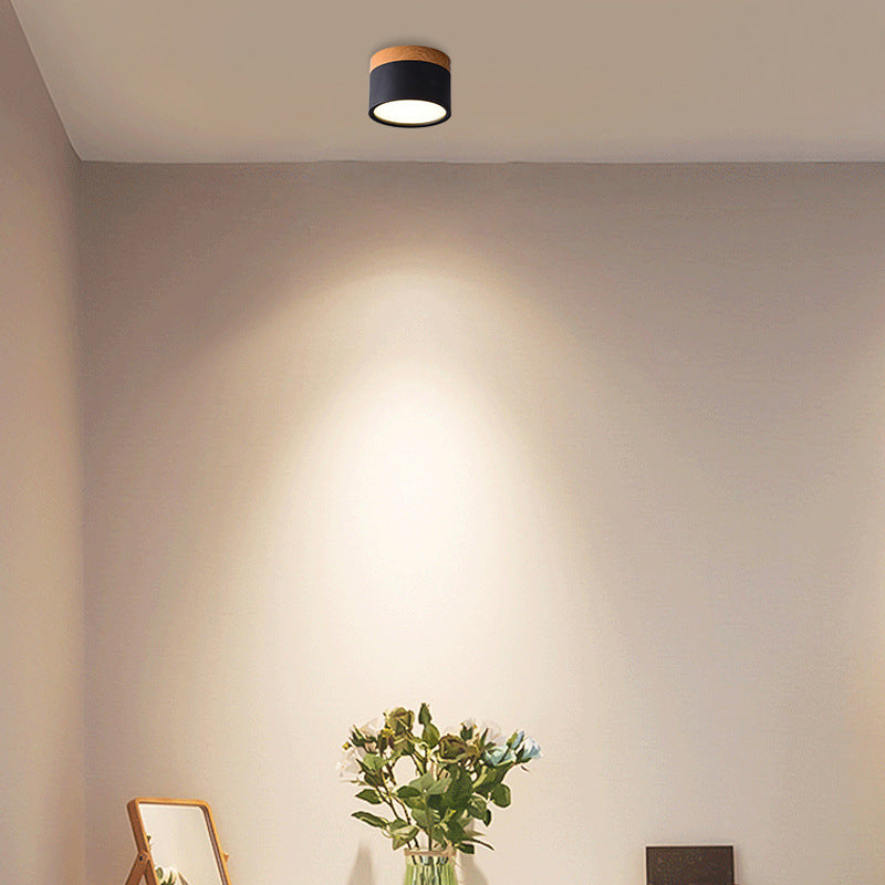 Mini LED Superficie Montata Soffitto Lampada Nordic Macaron Regolabile Indoor Pannello Luce