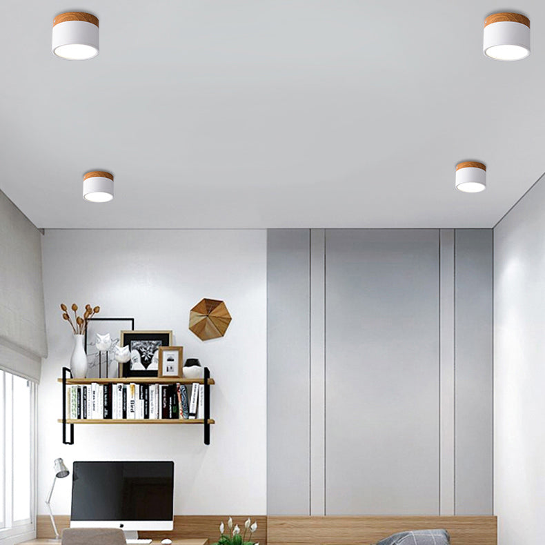 Mini LED Superficie Montata Soffitto Lampada Nordic Macaron Regolabile Indoor Pannello Luce