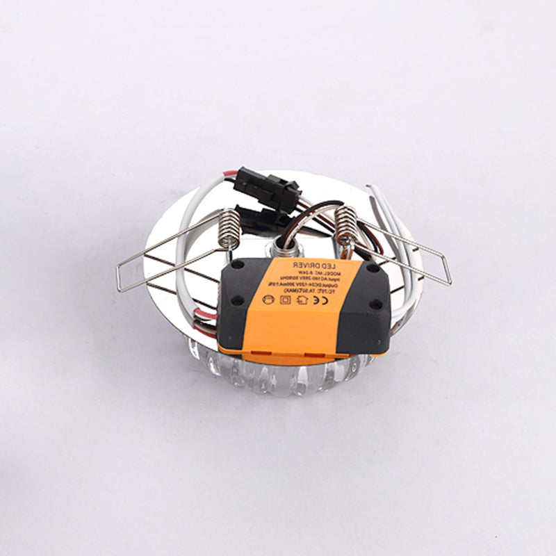 LED Crystal Ceiling Light Modern Hallway Corridors Flush Mount Ceiling Light with Hole 2-3.5'' Dia