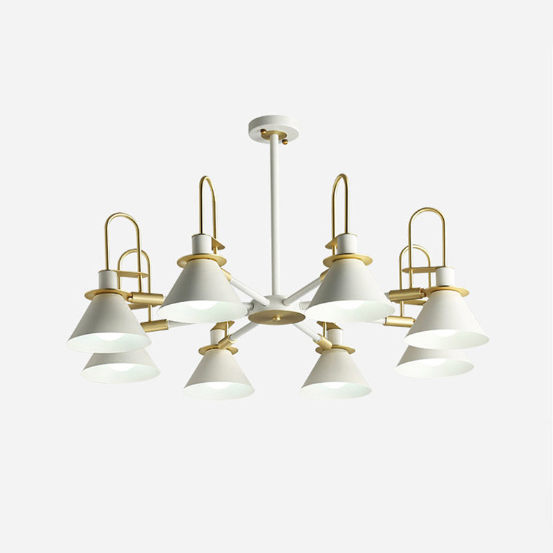 Multi Lights Minimalistisch macaron hangende plafondlicht metaalhangende kroonluchter voor zitkamer