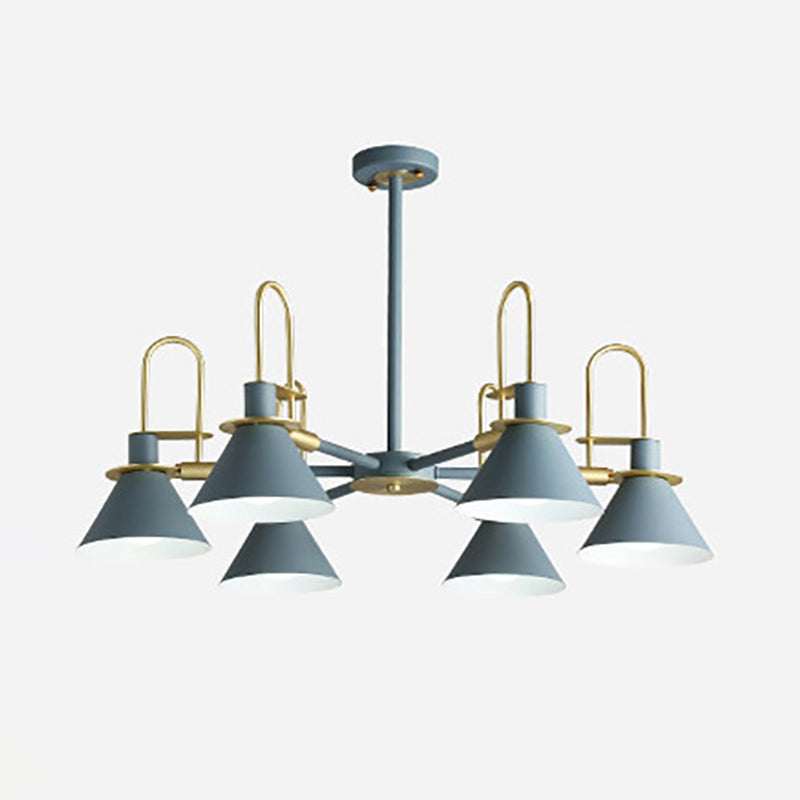 Multi Lights Minimalistisch macaron hangende plafondlicht metaalhangende kroonluchter voor zitkamer