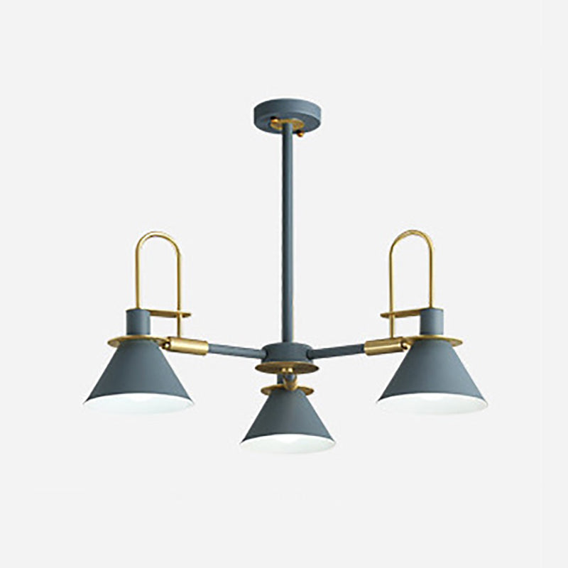 Multi Lights Minimalistisch macaron hangende plafondlicht metaalhangende kroonluchter voor zitkamer