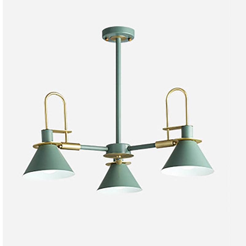 Multi Lights Minimalistisch macaron hangende plafondlicht metaalhangende kroonluchter voor zitkamer