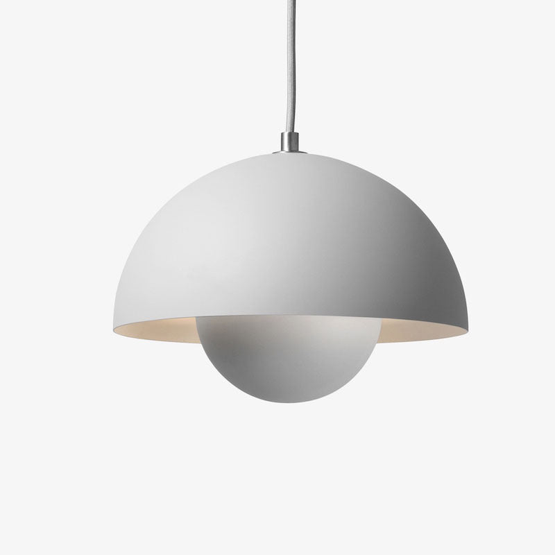 Lámpara colgante de domo de estilo moderno metal 1 luz Luz colgante para sala de estar de dormitorio