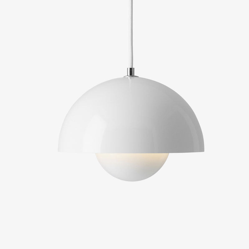 Lámpara colgante de domo de estilo moderno metal 1 luz Luz colgante para sala de estar de dormitorio