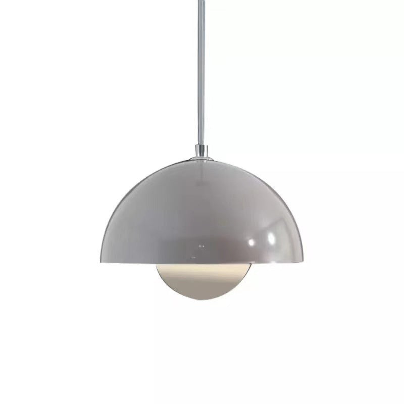 Modern Style Dome Pendant Lamp Metal 1-Light Hanging Light for Bedroom Living Room