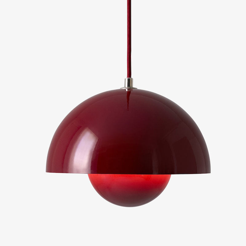 Modern Style Dome Pendant Lamp Metal 1-Light Hanging Light for Bedroom Living Room