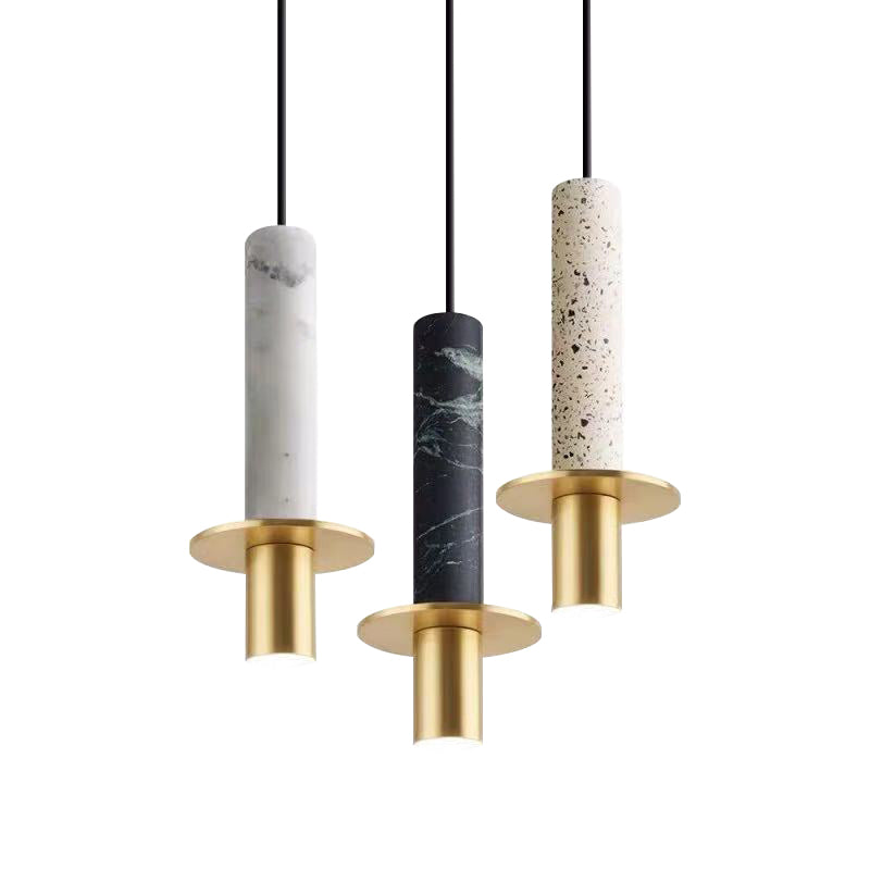Nordic Modern Marble Pendant Lamp Bar Restaurant LED Marble Hanging Light