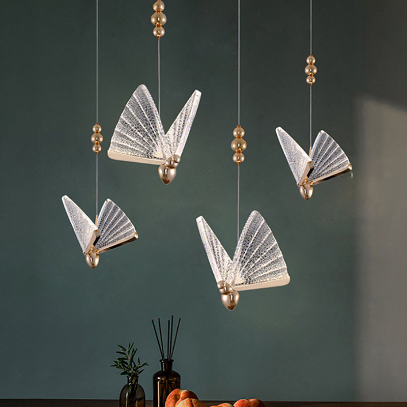 LED Butterfly Chandelier Pendant Nordic Modern Indoor Staircase Butterfly Lamp
