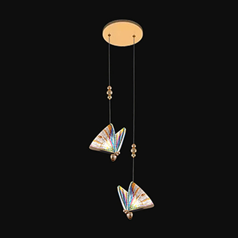 LED Butterfly Chandelier Pendant Nordic Modern Indoor Staircase Butterfly Lamp
