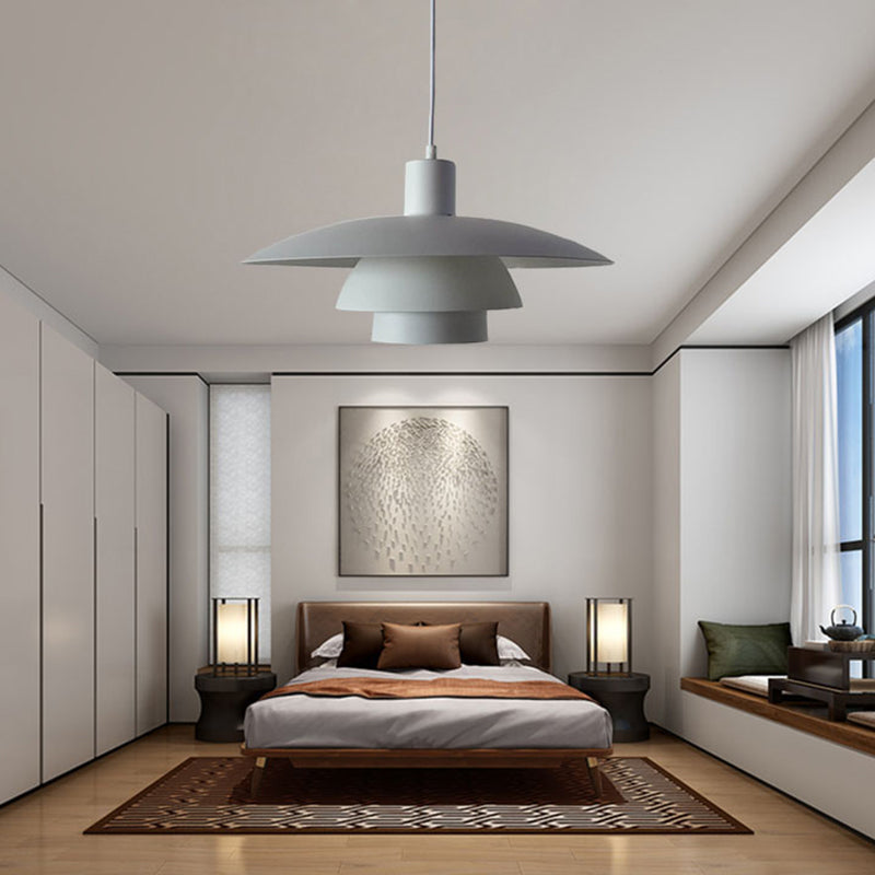 Moderne Einfachheit Metall Hanging Light Layers Design Bauernhaus Anhänger Licht für Esszimmer