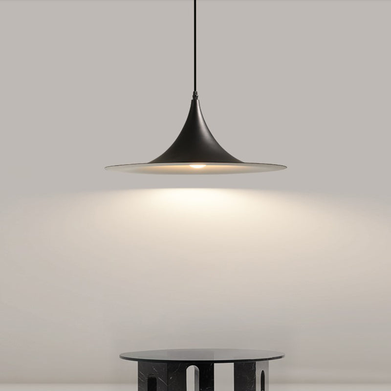 Zeitgenössischer Kegel Schatten hängend hängendes 1-Licht-Café-Café-Esszimmer-Anhängerlampe