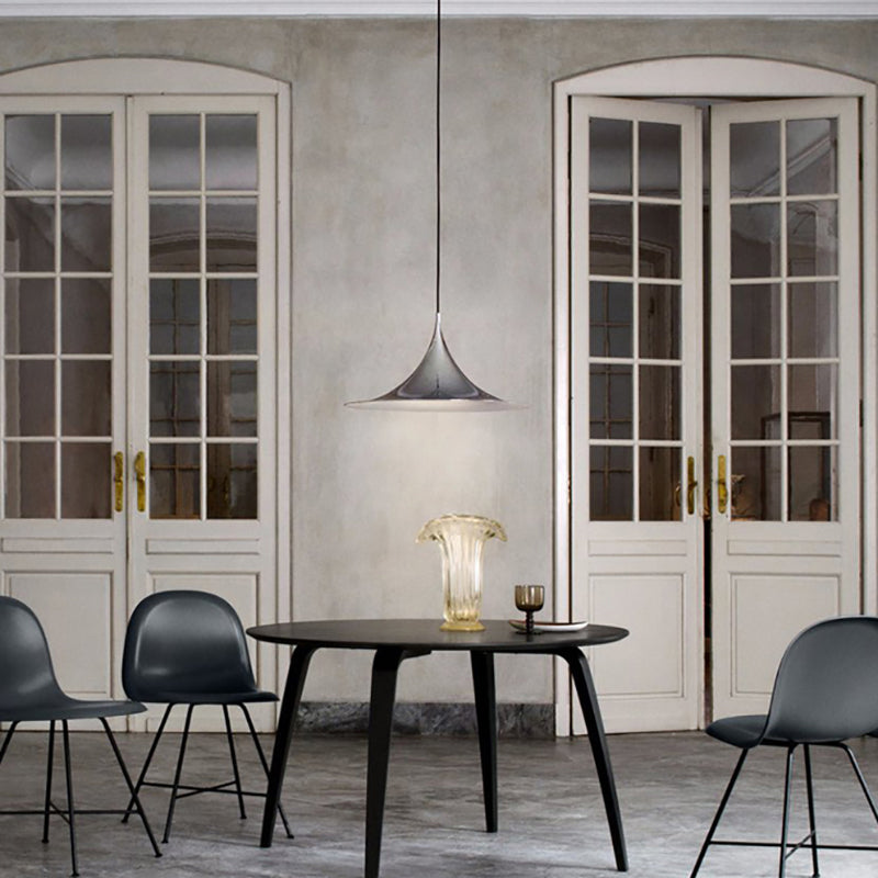 Zeitgenössischer Kegel Schatten hängend hängendes 1-Licht-Café-Café-Esszimmer-Anhängerlampe