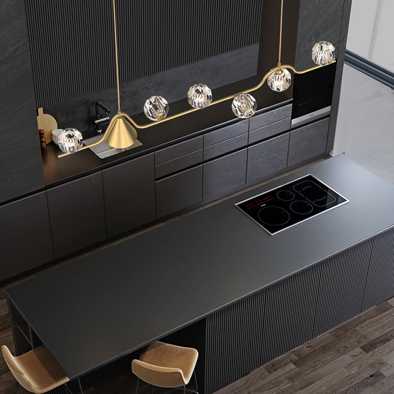 Globe Crystal Shade Island Light Modern Simplicity Style Hanging Lamp voor eetkamer