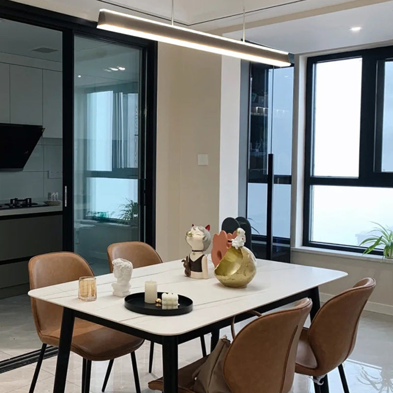 Simplicity Contemporary Kitchen Island Lights Acrylic Shade Hanging Light for Dining Room