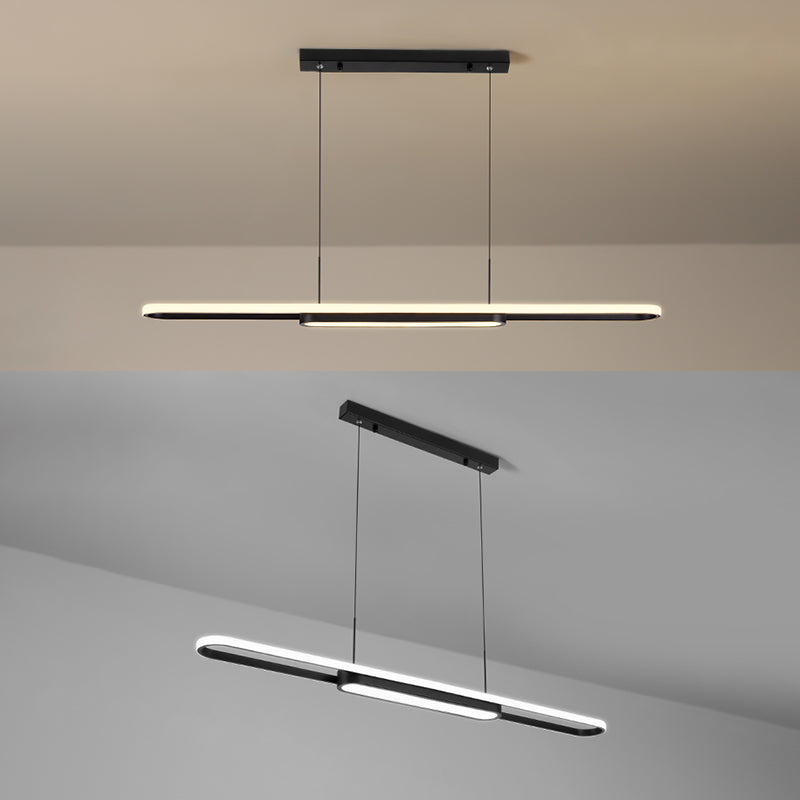 Nordic Modern Style Island Lamp Simple LED Hanging Lighting Fixture for Dining Room