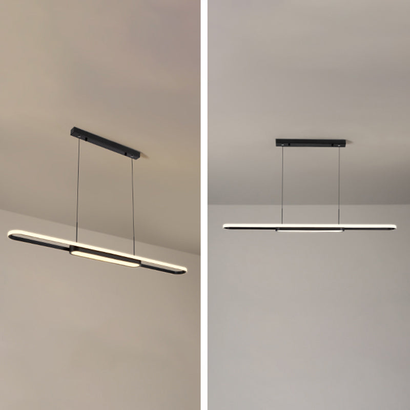 Nordic Modern Style Island Lamp Simple LED Hanging Lighting Fixture for Dining Room