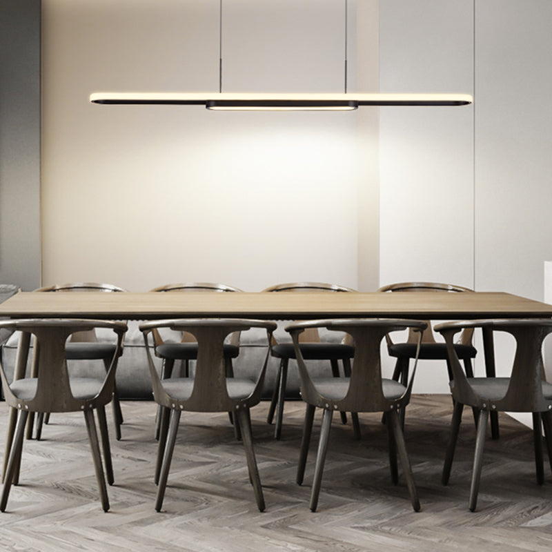 Nordic Modern Style Island Lamp Simple LED Hanging Lighting Fixture for Dining Room