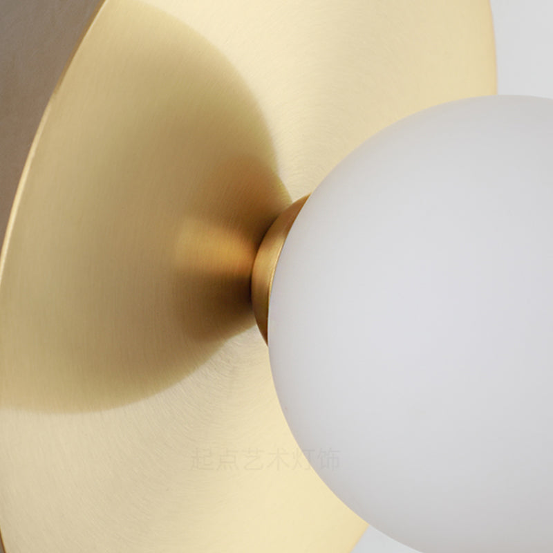 Metal Globe Wall Sconce Single Bulb Contemporary Style Wall Lamp for Bedroom