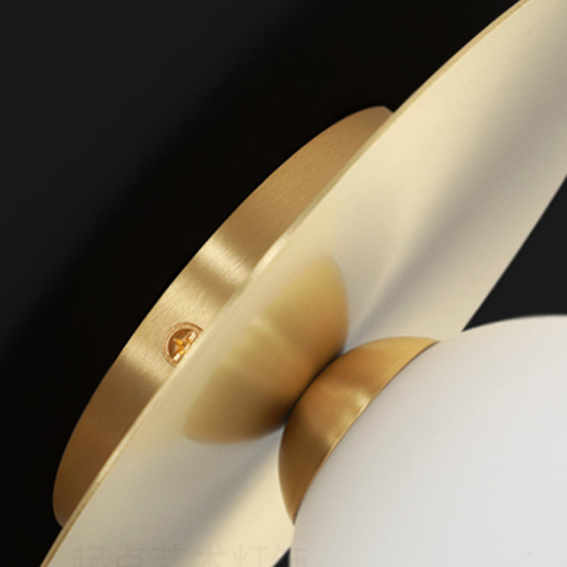 Metal Globe Wall Sconce Single Bulb Contemporary Style Wall Lamp for Bedroom