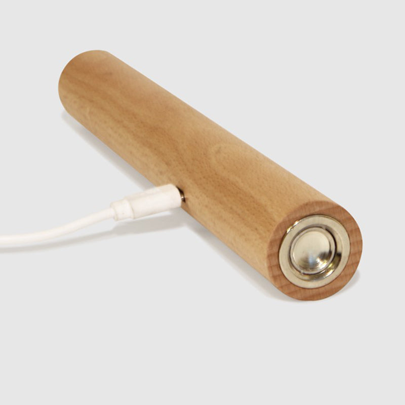 Oplaadbare buisvormige leeswandlamp Eenvoudige stijl houten bedmuurwandsconcurce