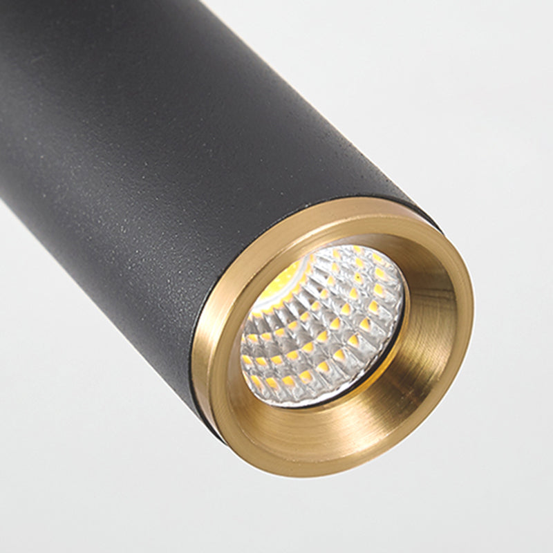 Application en métal lumière murale moderne style suspendu mural en noir et or