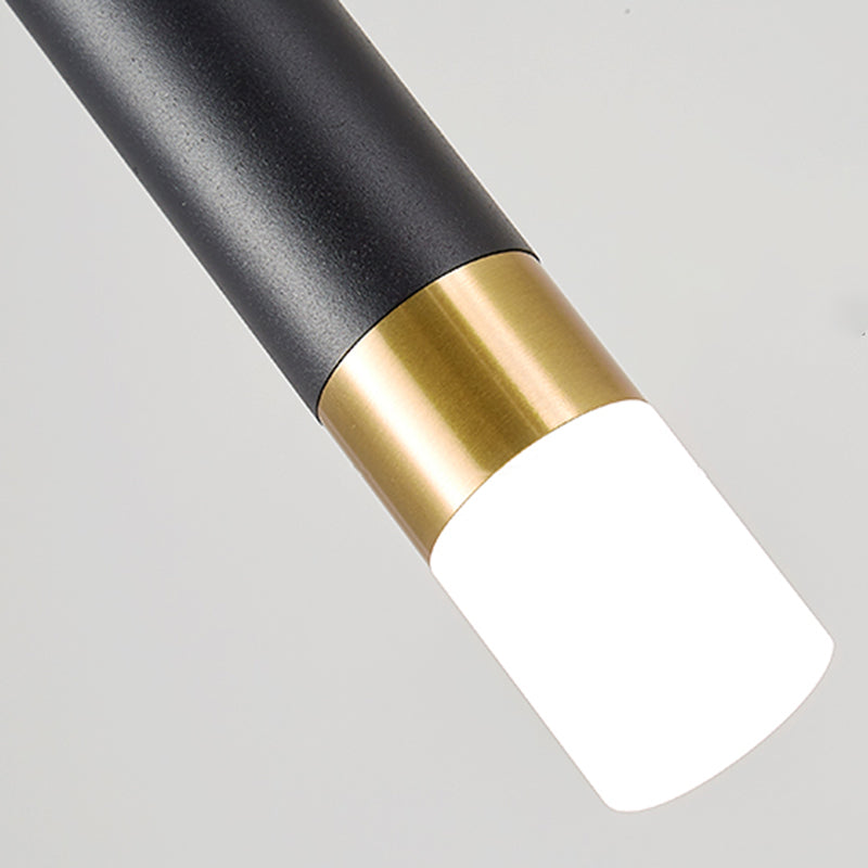 Application en métal lumière murale moderne style suspendu mural en noir et or