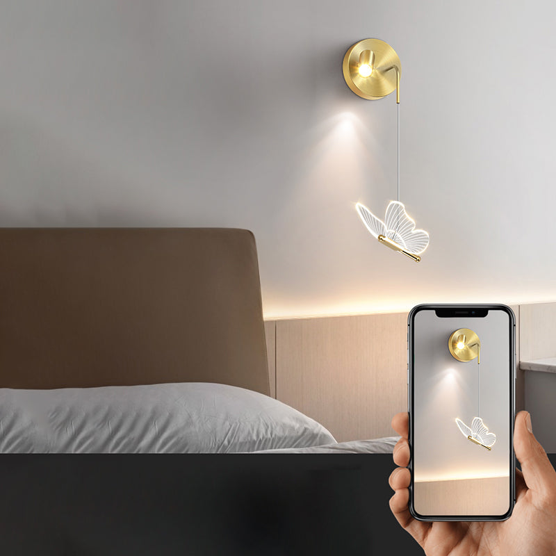 Moderne stijl LED SCONCE WANDELLICHT 2 Lichten Wandlamp in goud voor slaapkamer