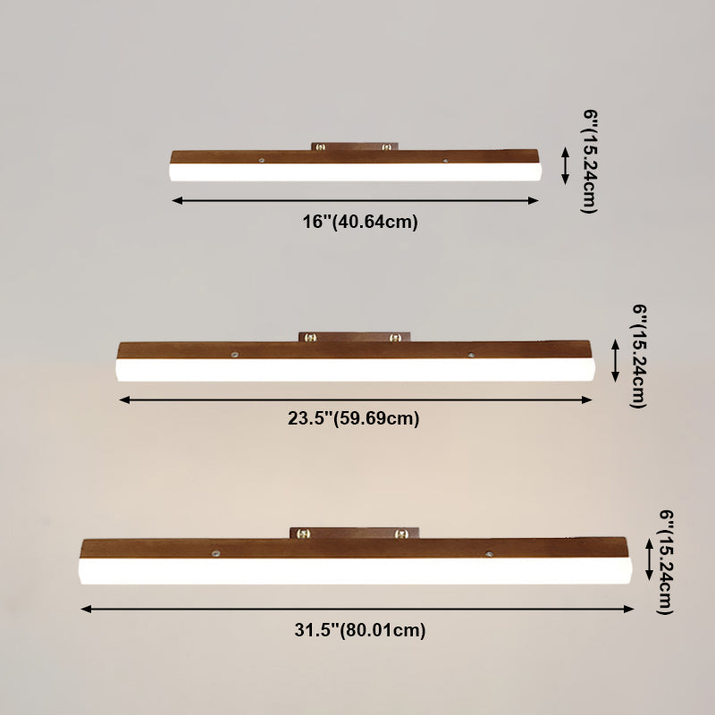 Wooden LED Mirror Light Modern Nordic Adjustable Wall Sconce Light for Bedroom Bathroom