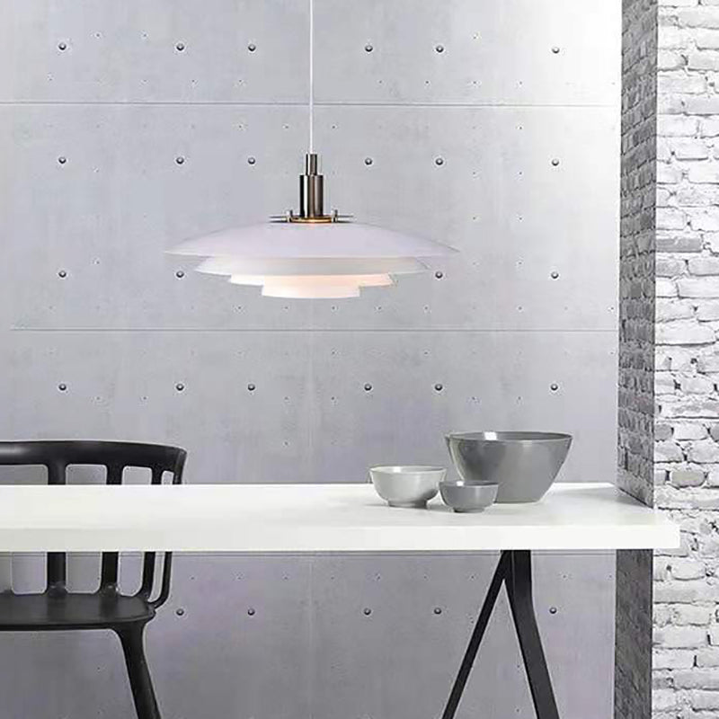 Lámpara colgante de metal ligero colgante contemporáneo para sala de estar en el salón