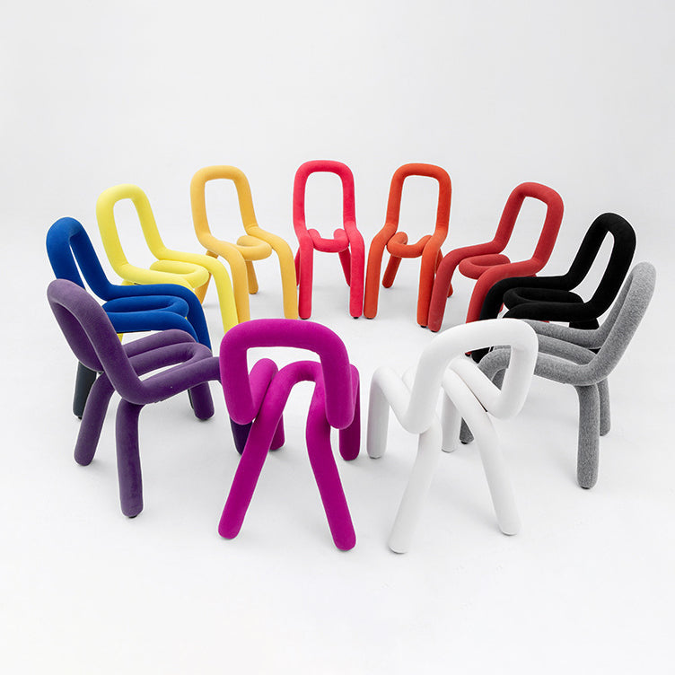 Chaises en métal de style Glam Design, cuisine, salle à manger, chaise latérale à dossier ouvert